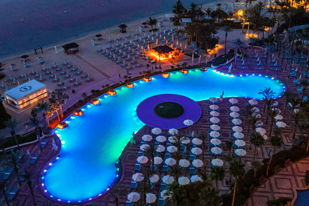Les piscine en été à Dubai