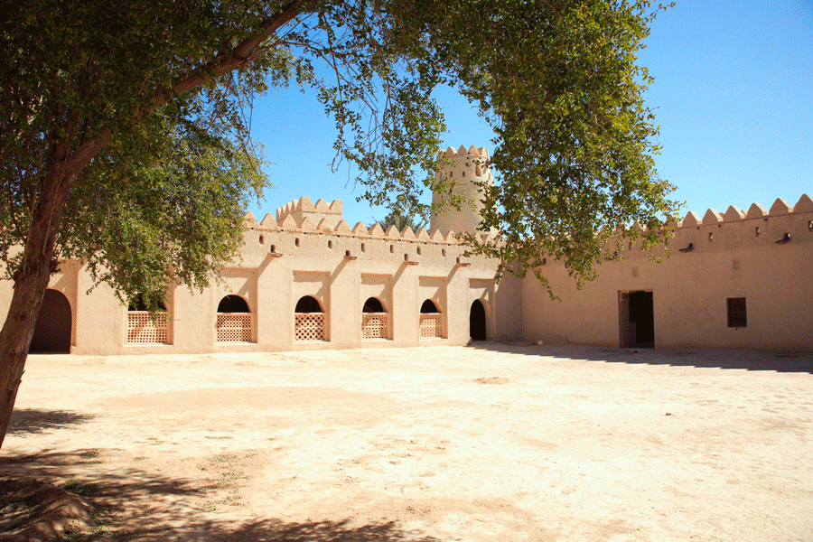Paysage verdoyant et oasis paisible à Al Ain aux Émirats Arabes Unis
