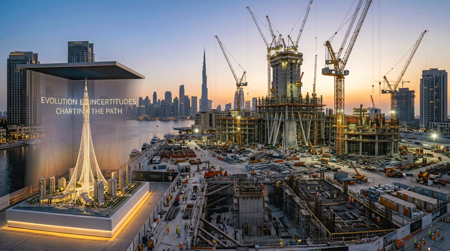 Vision et chantier de la Dubai Creek Harbour Tower