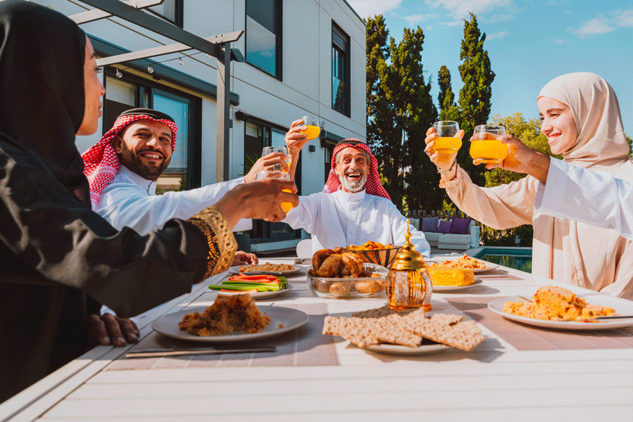 Fontaine d'eau gratuite et repas pique-nique pour un restaurant pas cher à Dubai